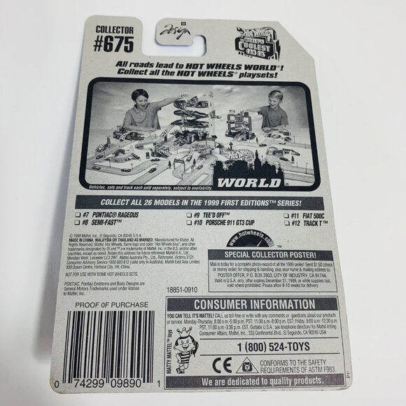 Hot Wheels Lot of 7 Die Cast Cars Baby Boomer Tooned Flames Nightburnerz Series - Picture 16 of 16